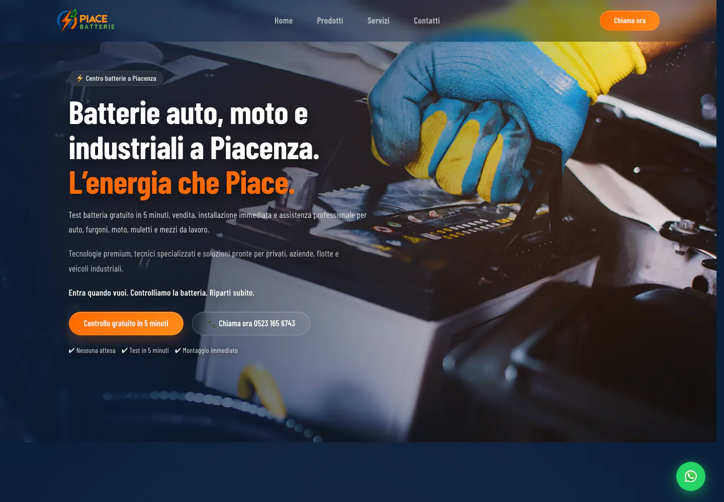 Progetto Piace Batterie
